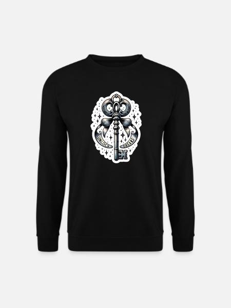 Unlock Dreams - Key Illustration - Unisex Sweatshirt - black