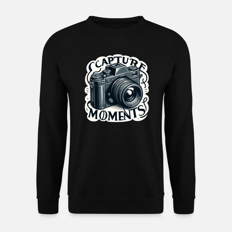 Capture Moments - Camera Illustration - Unisex Sweatshirt - black