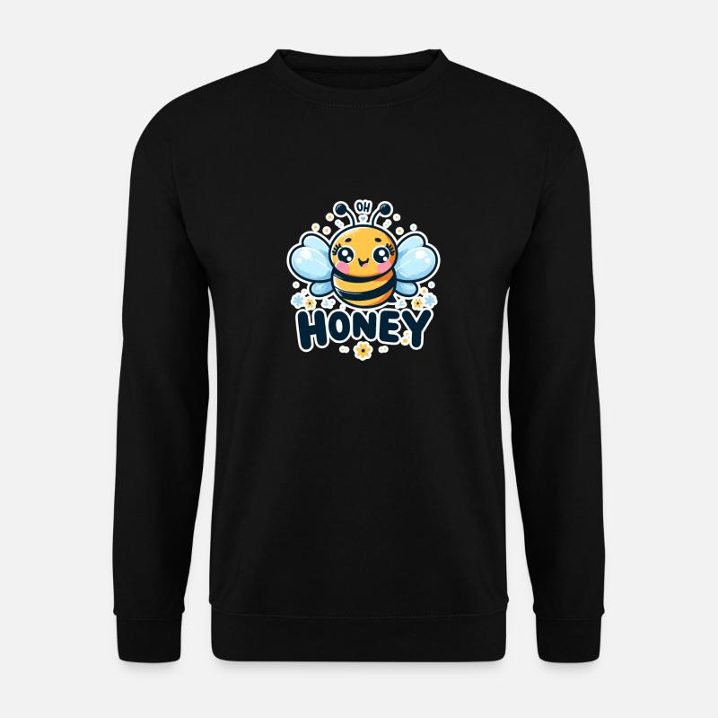 Oh Honey - Bees Illustration - Unisex Sweatshirt - black