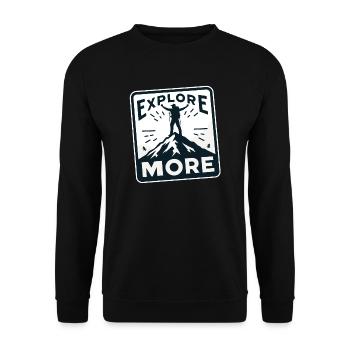 En savoir plus - Wanderer - Sweat-shirt Unisexe - noir - Devant - Alina (178cm) & Michal (187cm)