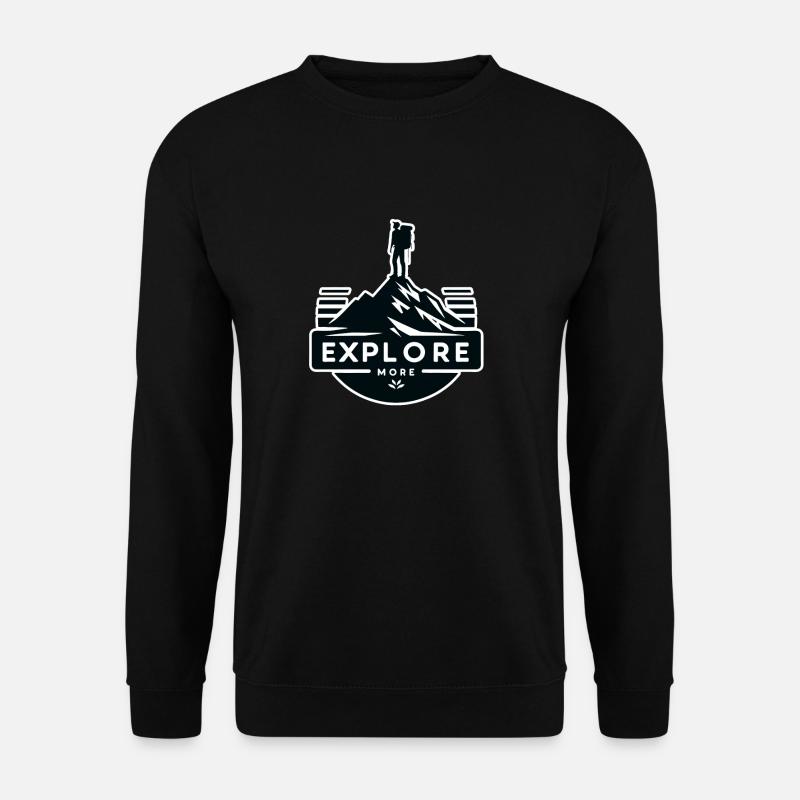Explore more - Wanderer - Unisex Sweatshirt - black
