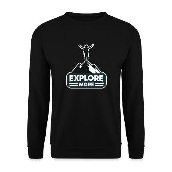 En savoir plus - Wanderer - Sweat-shirt Unisexe - noir - Devant - Alina (178cm) & Michal (187cm)