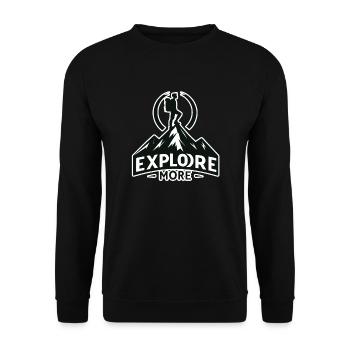 En savoir plus - Wanderer - Sweat-shirt Unisexe - noir - Devant - Alina (178cm) & Michal (187cm)