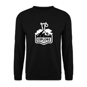 En savoir plus - Wanderer - Sweat-shirt Unisexe - noir - Devant - Alina (178cm) & Michal (187cm)