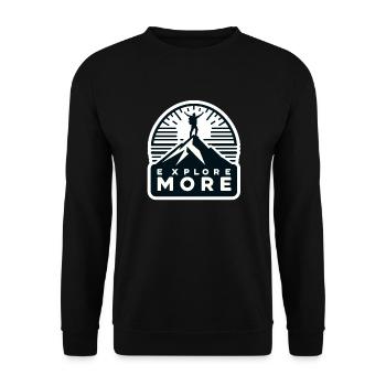En savoir plus - Wanderer - Sweat-shirt Unisexe - noir - Devant - Alina (178cm) & Michal (187cm)
