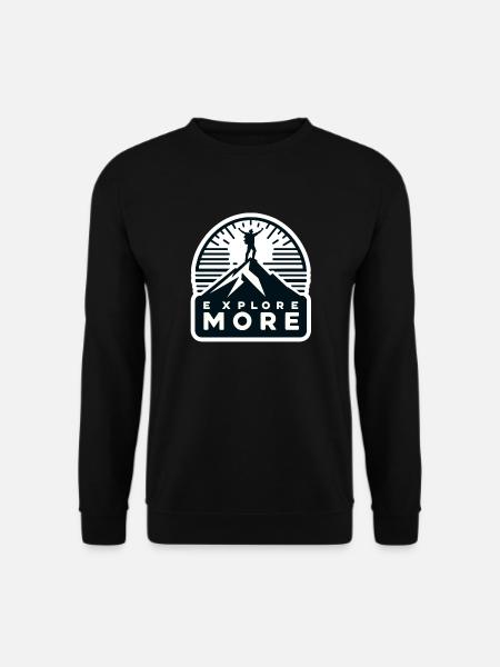 Explore more - Wanderer - Unisex Sweatshirt - black