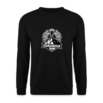 En savoir plus - Wanderer - Sweat-shirt Unisexe - noir - Devant - Alina (178cm) & Michal (187cm)