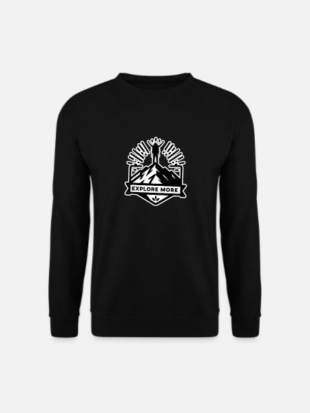Explore more - Wanderer - Unisex Sweatshirt - black