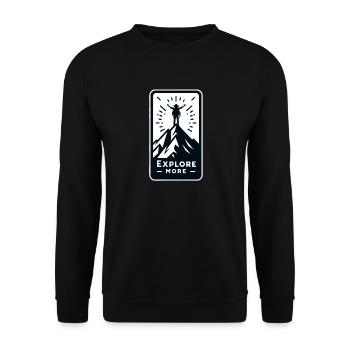 En savoir plus - Wanderer - Sweat-shirt Unisexe - noir - Devant - Alina (178cm) & Michal (187cm)
