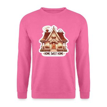 Home Sweet Home - Illustration de maison - Sweat-shirt Unisexe - rose - Devant