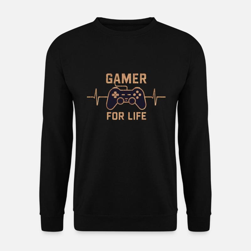 Gamer for life - Unisex Pullover - Schwarz