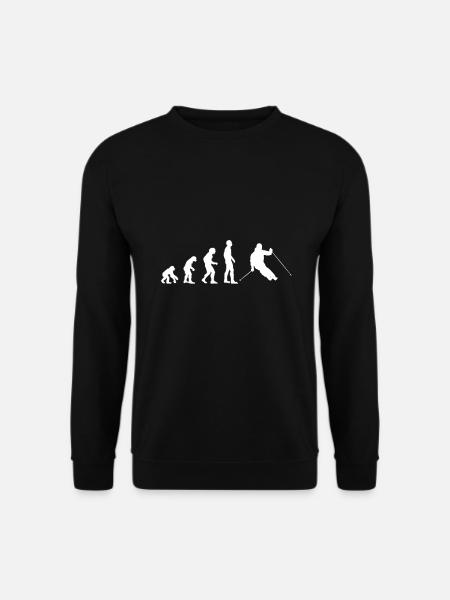 Ski evolution - Unisex Pullover - Schwarz