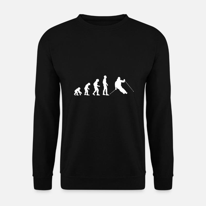 Ski evolution - Unisex Sweatshirt - black