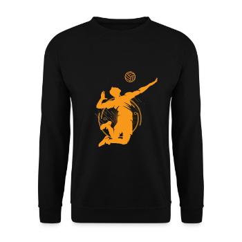 Volley-ball - Sweat-shirt Unisexe - noir - Devant - Alina (178cm) & Michal (187cm)