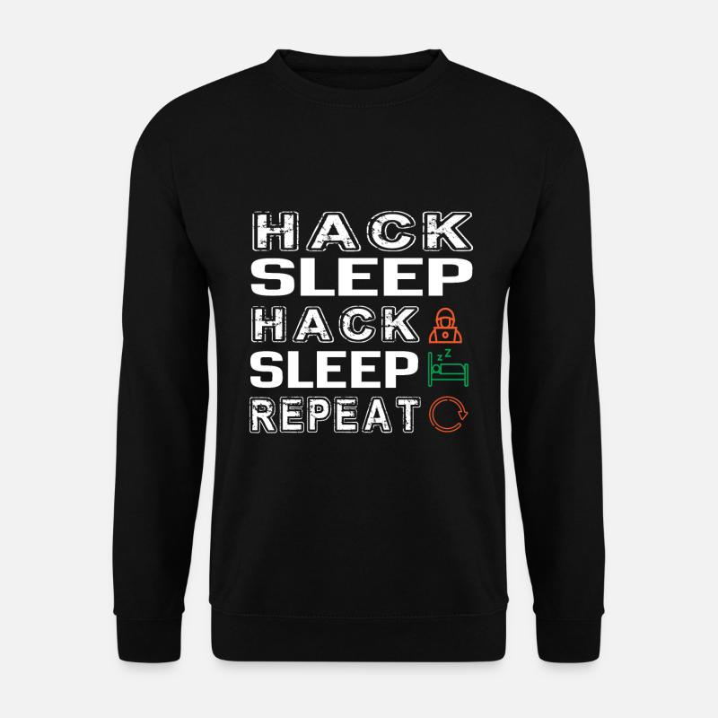Hacker Hacking Programming Computer - Unisex Sweatshirt - black