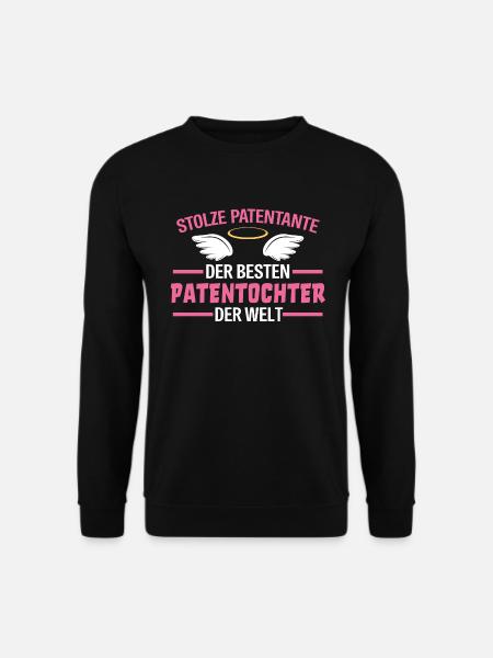 Stolze Patentante Patentochter Spruch Geschenk - Unisex Pullover - Schwarz