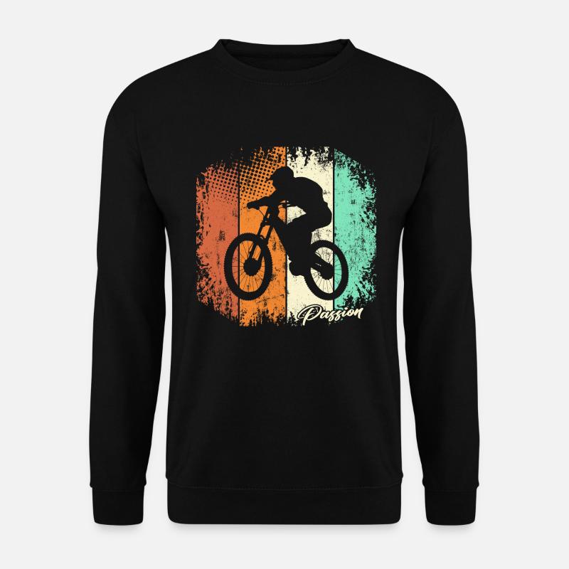 Fahrrad MTB Mountainbike Downhill Mountainbiker - Unisex Pullover - Schwarz