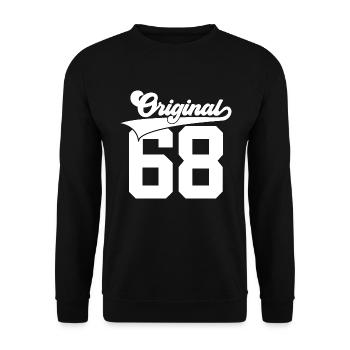 58E ANNIVERSAIRE 1968 ORIGINAL 68 - Sweat-shirt Unisexe - noir - Devant - Alina (178cm) & Michal (187cm)