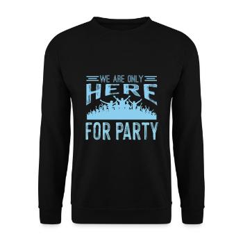 Wochenende mit Freunden in Gruppe Trinken Party - Unisex Pullover - Schwarz - Vorne - Alina (178cm) & Michal (187cm)