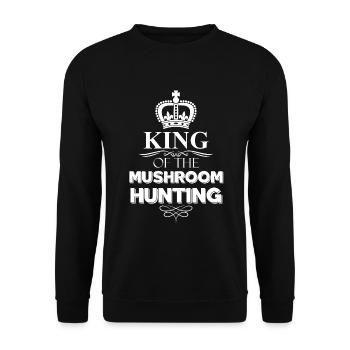 Mushroom pickers and mushroom friends - Unisex Sweatshirt - black - Front - Alina (178cm) & Michal (187cm)