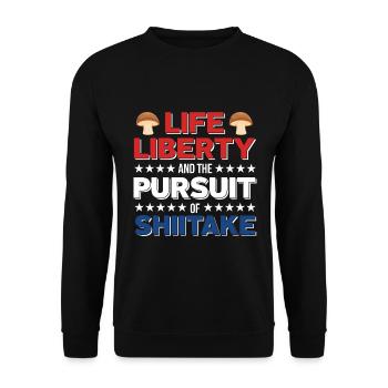 Cueilleurs de champignons et amis champignons - Sweat-shirt Unisexe - noir - Devant - Alina (178cm) & Michal (187cm)