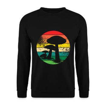 Cueilleurs de champignons et amis champignons - Sweat-shirt Unisexe - noir - Devant - Alina (178cm) & Michal (187cm)