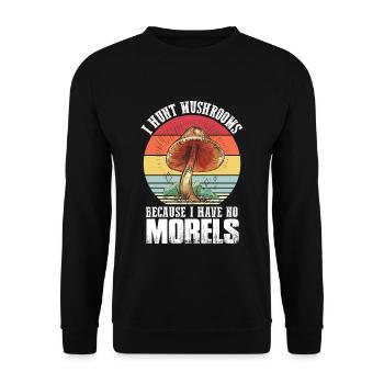 Mushroom pickers and mushroom friends - Unisex Sweatshirt - black - Front - Alina (178cm) & Michal (187cm)