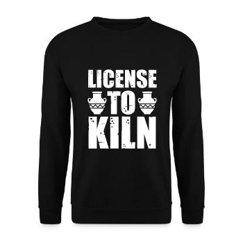 Pottery and pottery - Unisex Sweatshirt - black - Front - Alina (178cm) & Michal (187cm)