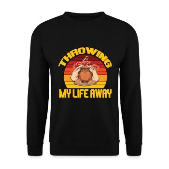 Poterie et poterie - Sweat-shirt Unisexe - noir - Devant - Alina (178cm) & Michal (187cm)