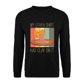 Pottery and pottery - Unisex Sweatshirt - black - Front - Alina (178cm) & Michal (187cm)