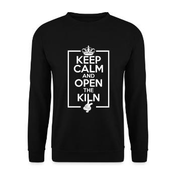 Pottery and pottery - Unisex Sweatshirt - black - Front - Alina (178cm) & Michal (187cm)