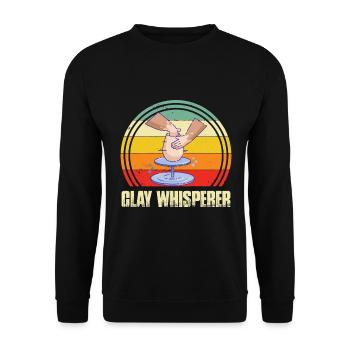 Pottery and pottery - Unisex Sweatshirt - black - Front - Alina (178cm) & Michal (187cm)