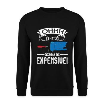 Maler und Lackierer, der Beste und Nervigste Beruf - Unisex Pullover - Schwarz - Vorne - Alina (178cm) & Michal (187cm)