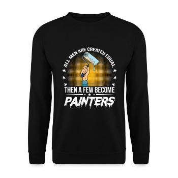 Maler und Lackierer, der Beste und Nervigste Beruf - Unisex Pullover - Schwarz - Vorne - Alina (178cm) & Michal (187cm)