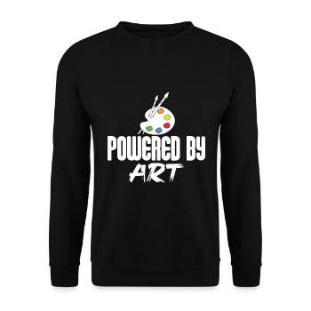 Peintre et vernisseur, le métier le meilleur et le plus ennuyeux - Sweat-shirt Unisexe - noir - Devant - Alina (178cm) & Michal (187cm)