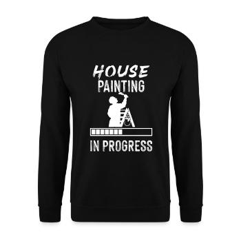 Maler und Lackierer, der Beste und Nervigste Beruf - Unisex Pullover - Schwarz - Vorne - Alina (178cm) & Michal (187cm)
