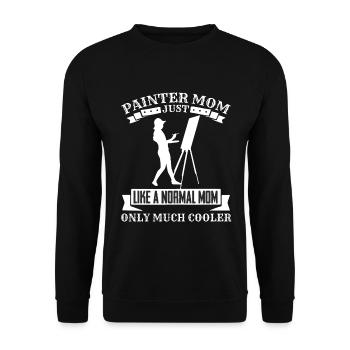 Maler und Lackierer, der Beste und Nervigste Beruf - Unisex Pullover - Schwarz - Vorne - Alina (178cm) & Michal (187cm)
