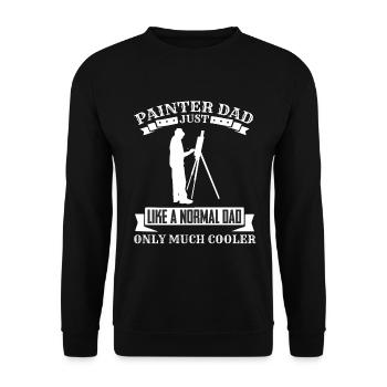 Maler und Lackierer, der Beste und Nervigste Beruf - Unisex Pullover - Schwarz - Vorne - Alina (178cm) & Michal (187cm)