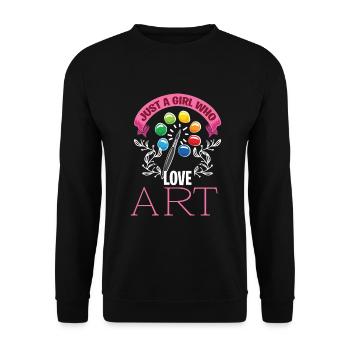 Peintre et vernisseur, le métier le meilleur et le plus ennuyeux - Sweat-shirt Unisexe - noir - Devant - Alina (178cm) & Michal (187cm)