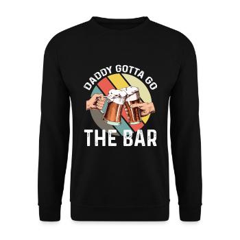 Cadeau de fête des pères pour papa pour la fête des pères - Sweat-shirt Unisexe - noir - Devant - Alina (178cm) & Michal (187cm)