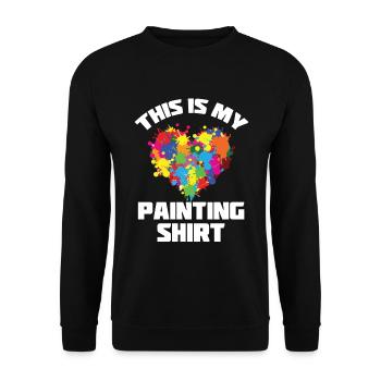 Maler und Lackierer, der Beste und Nervigste Beruf - Unisex Pullover - Schwarz - Vorne - Alina (178cm) & Michal (187cm)