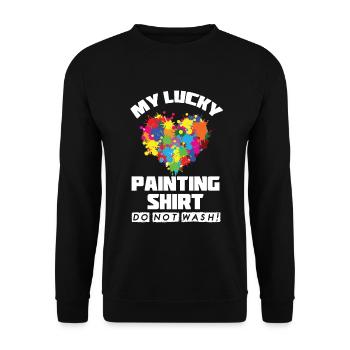 Maler und Lackierer, der Beste und Nervigste Beruf - Unisex Pullover - Schwarz - Vorne - Alina (178cm) & Michal (187cm)