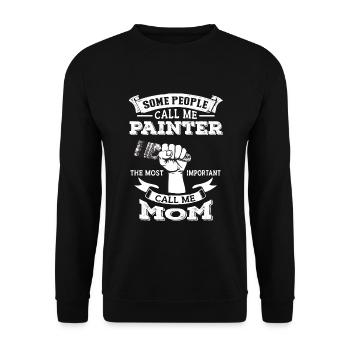 Maler und Lackierer, der Beste und Nervigste Beruf - Unisex Pullover - Schwarz - Vorne - Alina (178cm) & Michal (187cm)