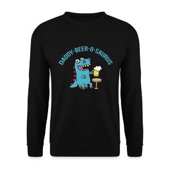 Cadeau de fête des pères pour papa pour la fête des hommes - Sweat-shirt Unisexe - noir - Devant - Alina (178cm) & Michal (187cm)
