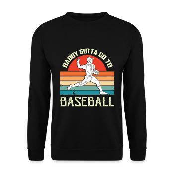 Cadeau de fête des pères pour papa pour la fête des hommes - Sweat-shirt Unisexe - noir - Devant - Alina (178cm) & Michal (187cm)