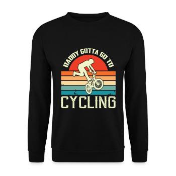 Cadeau de fête des pères pour papa le jour de la fête des pères - Sweat-shirt Unisexe - noir - Devant - Alina (178cm) & Michal (187cm)
