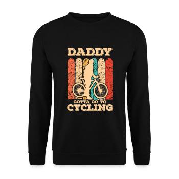Cadeau de fête des pères pour papa pour la fête des pères - Sweat-shirt Unisexe - noir - Devant - Alina (178cm) & Michal (187cm)