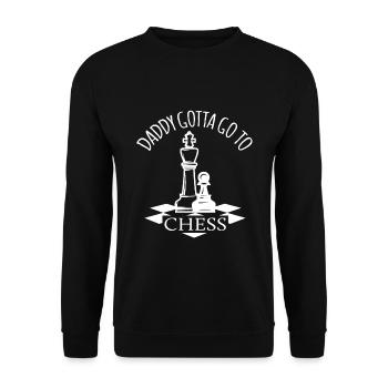 Father's Day gift for dad for Father's Day - Unisex Sweatshirt - black - Front - Alina (178cm) & Michal (187cm)