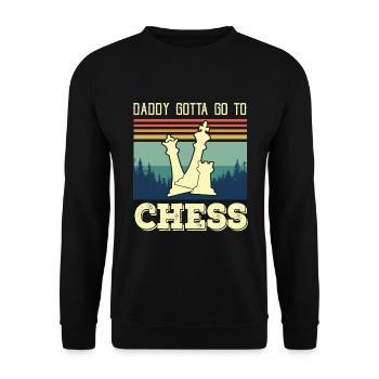 Cadeau de fête des pères pour papa le jour de la fête des pères - Sweat-shirt Unisexe - noir - Devant - Alina (178cm) & Michal (187cm)