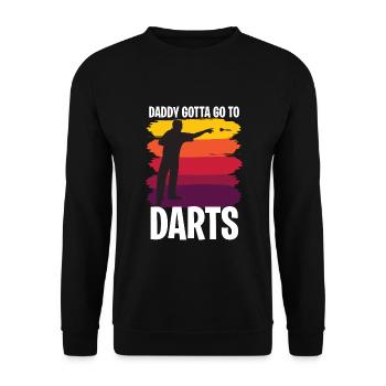 Cadeau de fête des pères pour papa pour la fête des pères - Sweat-shirt Unisexe - noir - Devant - Alina (178cm) & Michal (187cm)